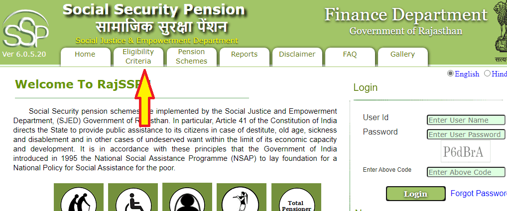 राजस्थान सामाजिक सुरक्षा पेंशन योजना Rajasthan Samajik Suraksha Pension
