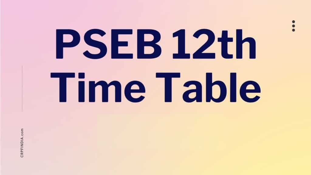 PSEB_12th_Time_Table_2021