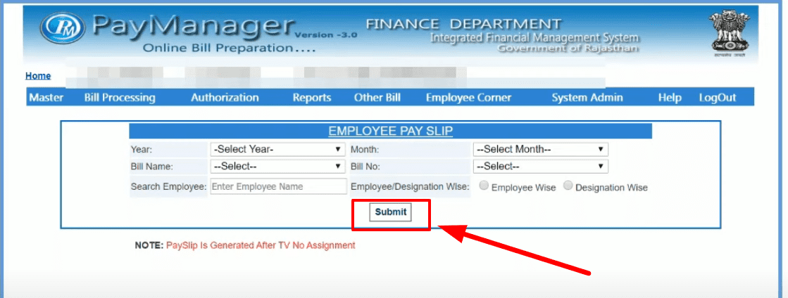 Pay manager portal salary slip online download