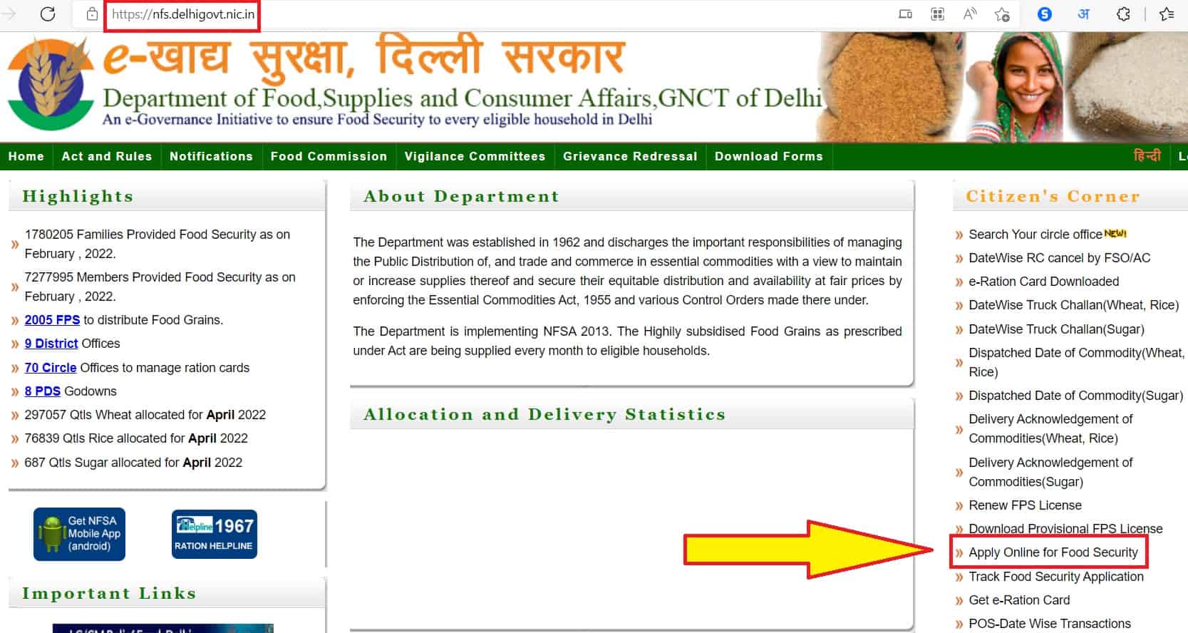 Delhi-ration-card-application