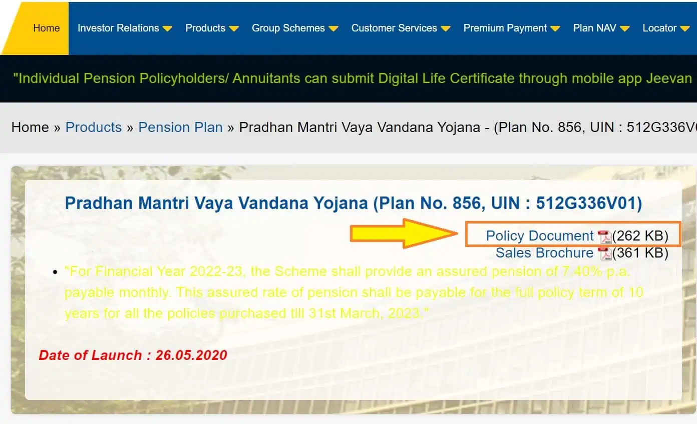 ऐसे करें आवेदन Pradhan Mantri Vaya Vandana Yojna online avedan process