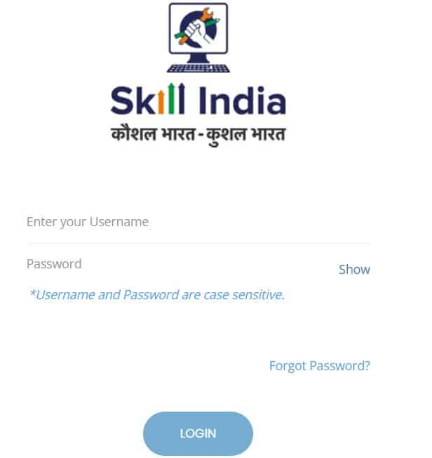 login-skill-india-portal