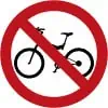 cycle prohibited sign