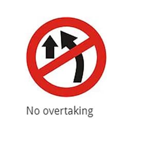 no overtaking sign