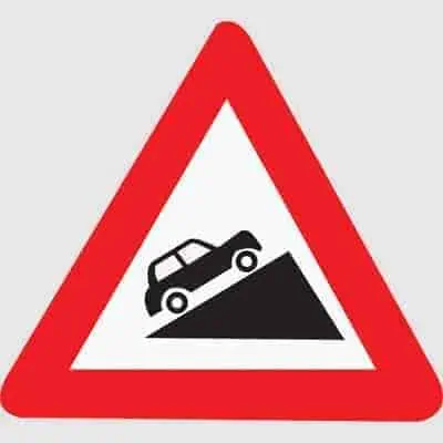 steep-ascent sign
