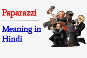Paparazzi meaning in Hindi :