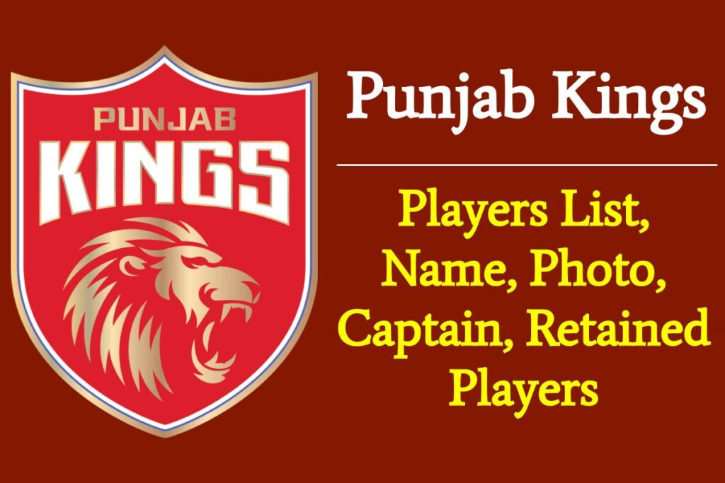 PBKS Team 2023 Players List, Name, Photo, Captain, Retained Players