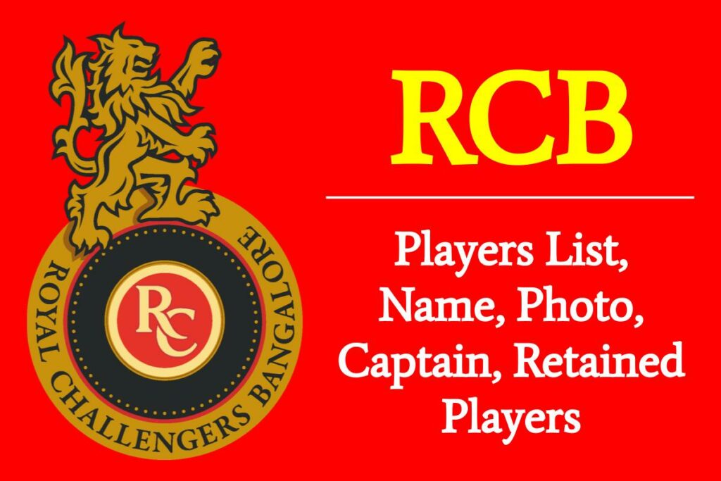 RCB Team 2023 Players List, Name, Photo, Captain, Retained Players