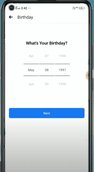 enter your date of birth here 