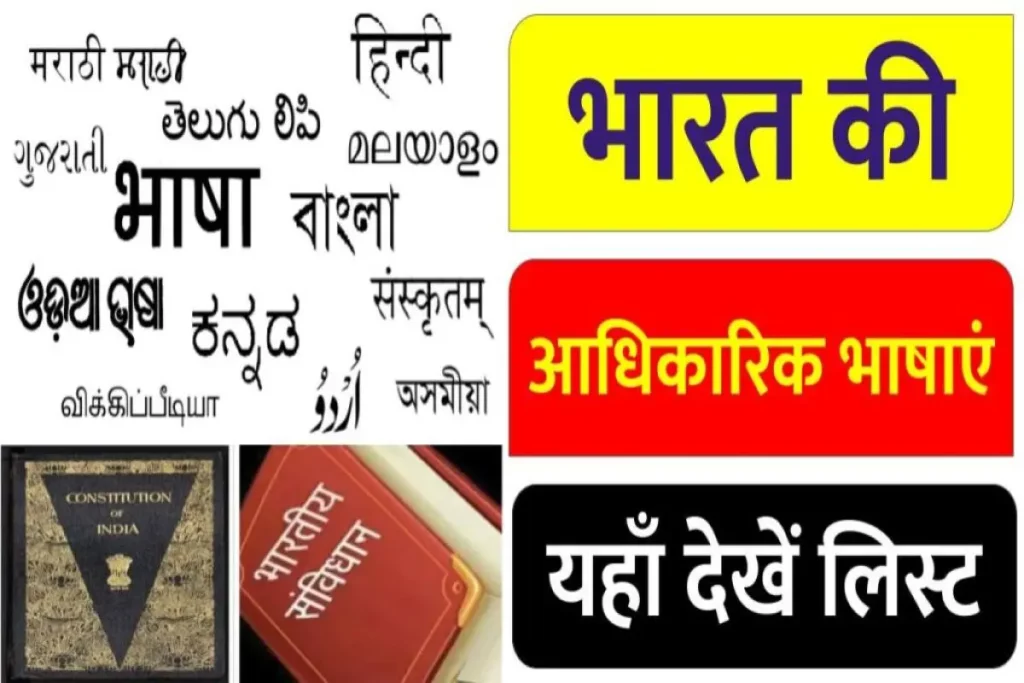 भारत की आधिकारिक भाषाएं । National language of India in Hindi