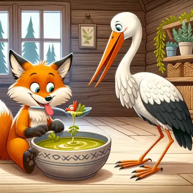 stork and fox